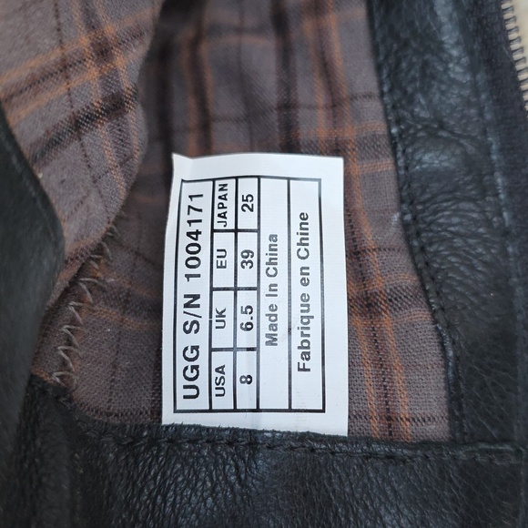 UGG Lula Mae Black & Brown Boots Size 8 - Picture 8 of 12